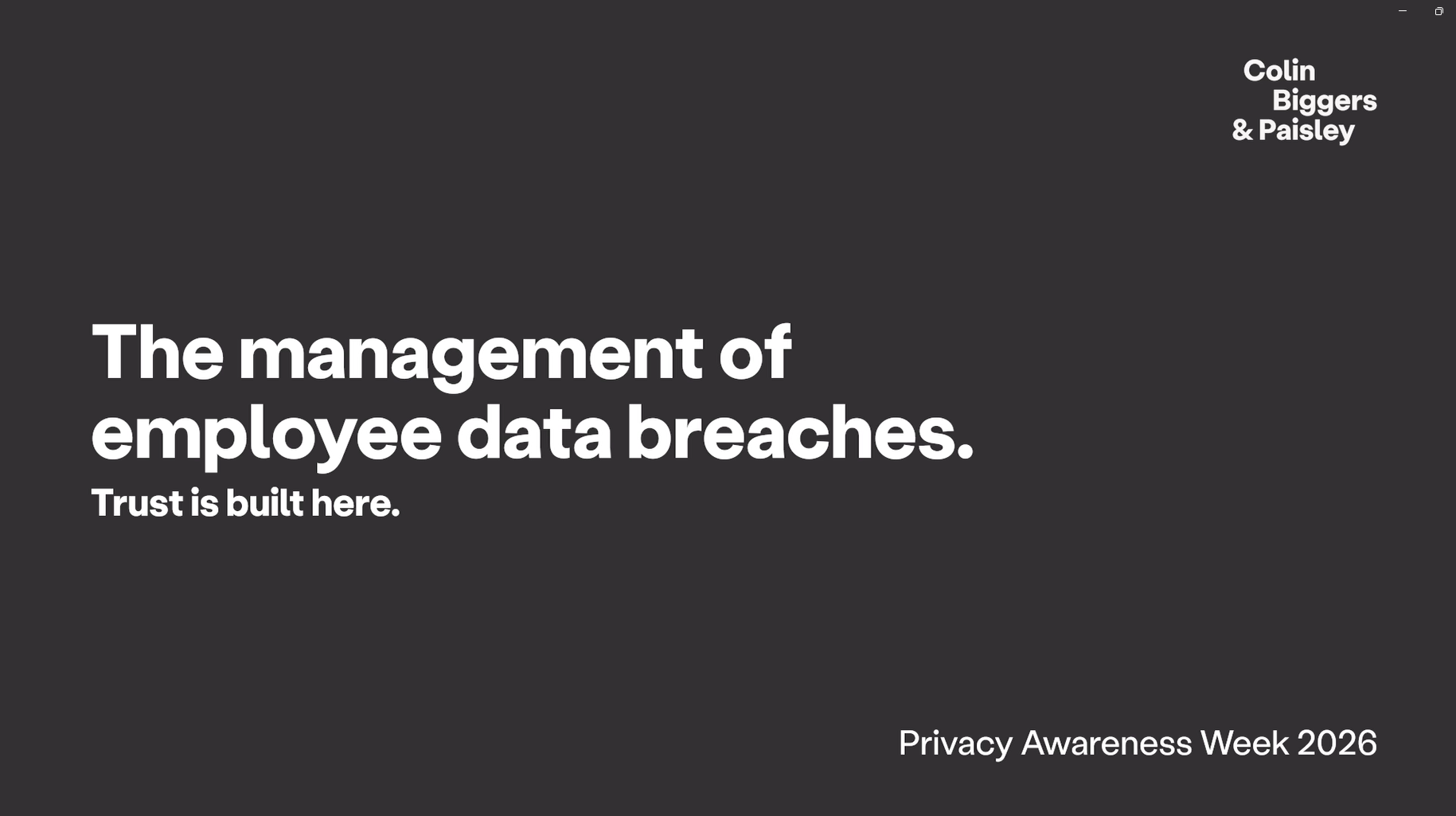 Managing employee data breaches