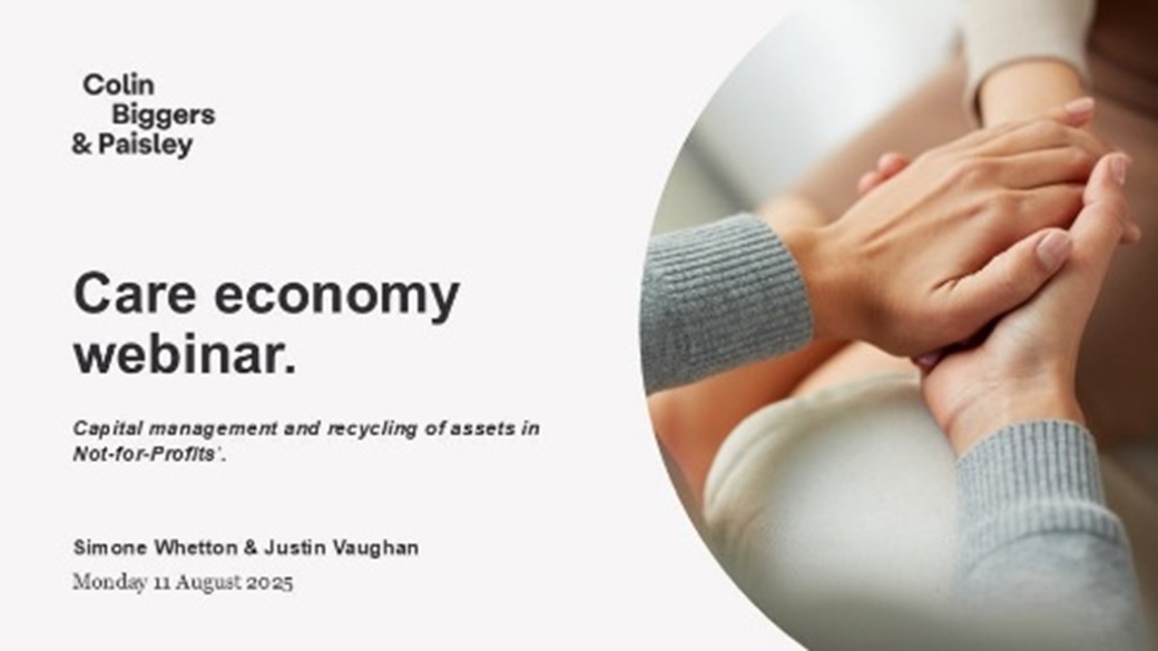 Capital Management and recycling of assets in Not-for-Profits