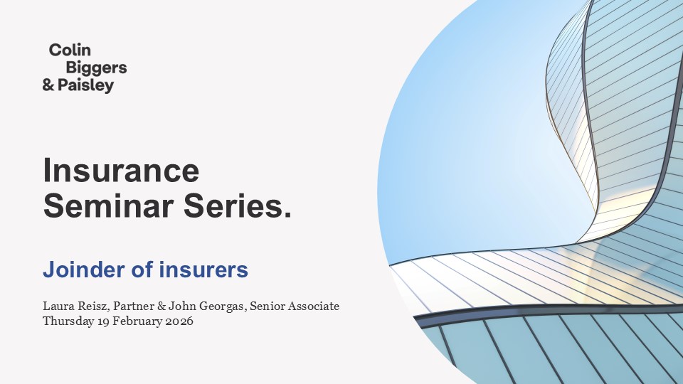 Joinder of insurers