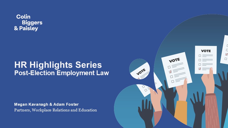 Post-election employment law update
