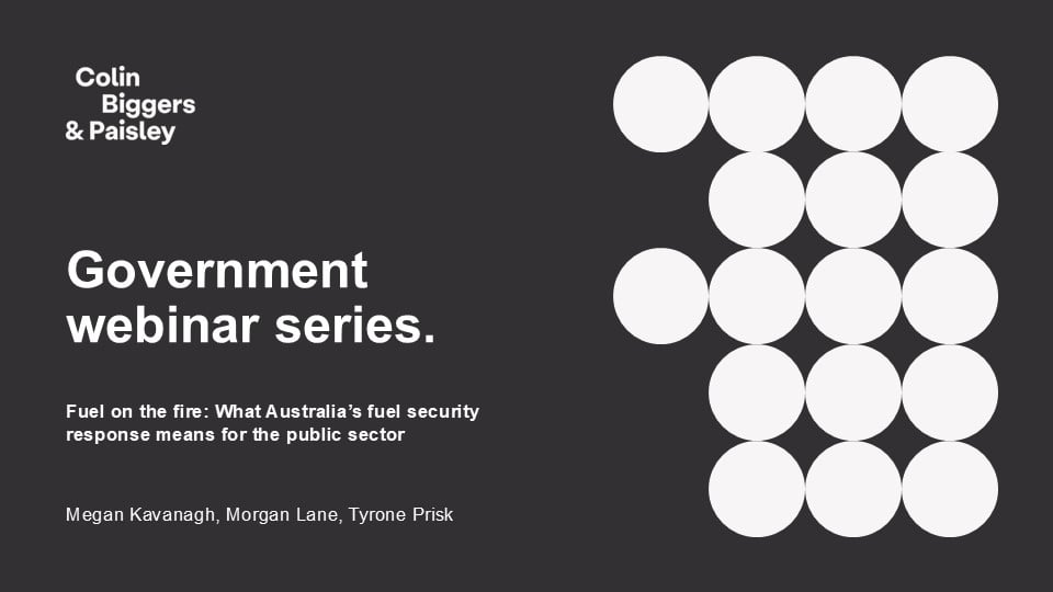 Fuel on the fire: What Australia's fuel security response means for the public sector