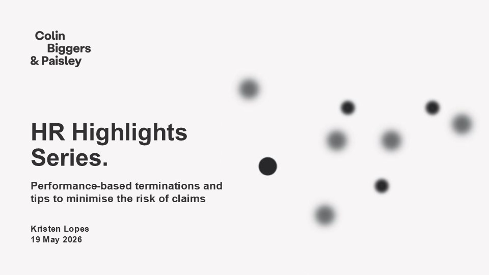 Performance-based terminations and tips to minimise the risk of claims