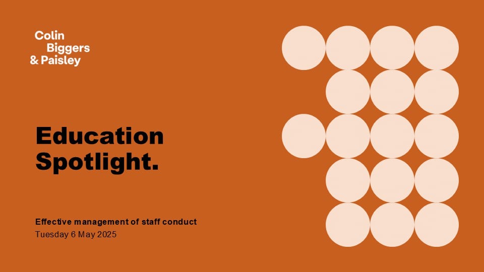 Effective management of staff conduct