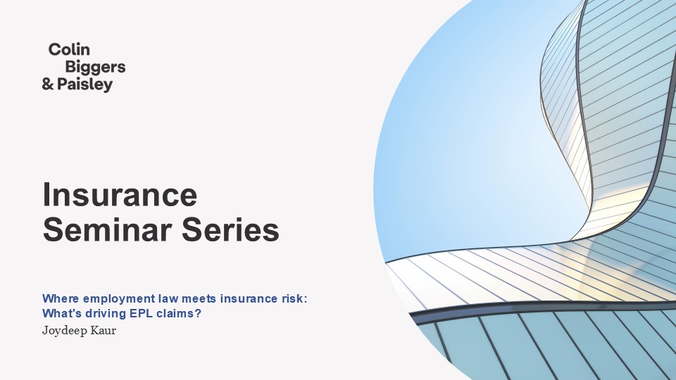 Where employment law meets insurance risk: What's driving EPL claims?